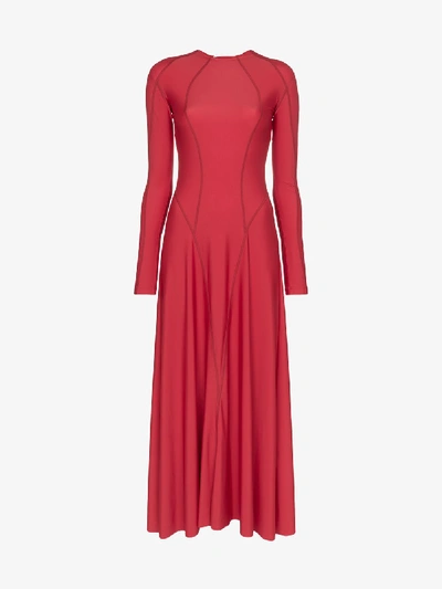 Shop Gmbh Elif Jersey Dress In Red