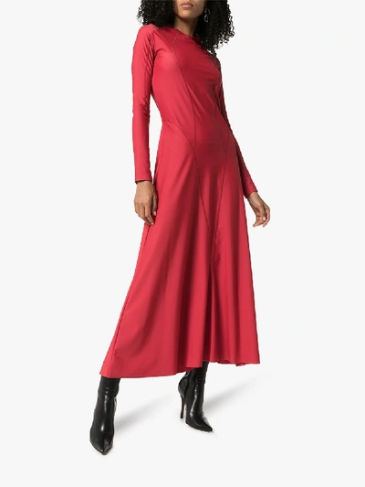 Shop Gmbh Elif Jersey Dress In Red