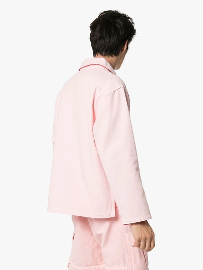 Shop Jacquemus Le Marin Long Sleeve Top In Pink