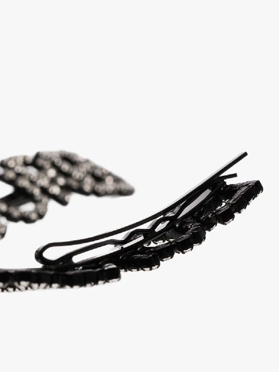 Shop Ashley Williams Black Bored Crystal Embellished Hair Pins