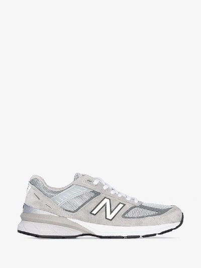 Shop New Balance Grey M990 Low Top Sneakers