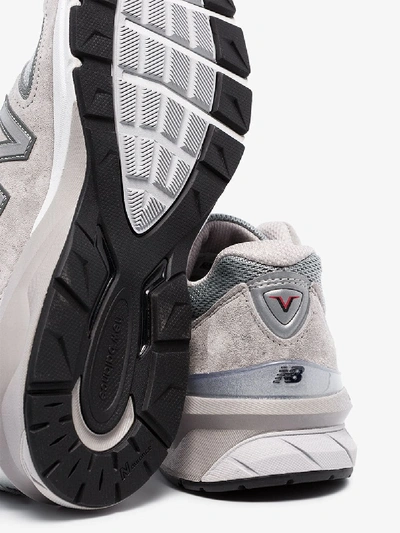 Shop New Balance Grey M990 Low Top Sneakers