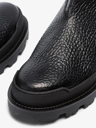 Shop Prada Black Leather Soled Chelsea Boots