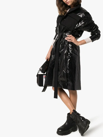 Shop Ambush Utilitarian Belted Midi Dress In Black