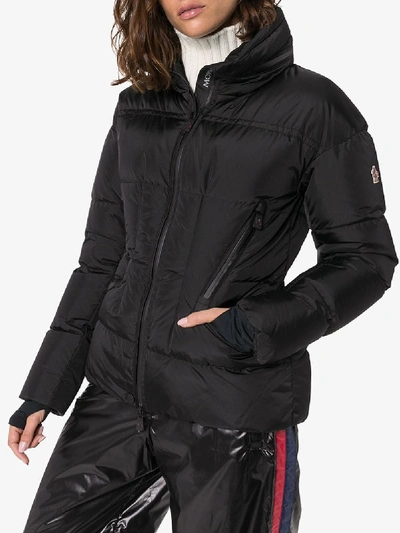 Shop Moncler Grenoble Fitted Padded Jacket In Black