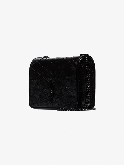 Shop Saint Laurent Black Niki Leather Cross Body Bag