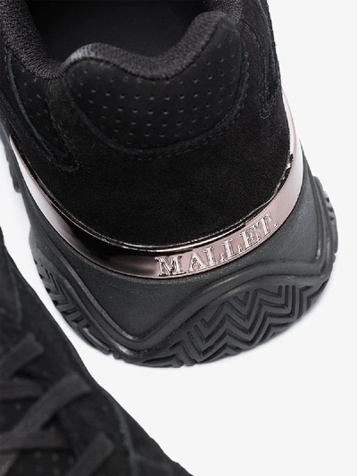 Shop Mallet Footwear Black Lurus Suede Sneakers