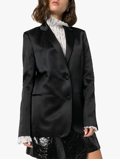 Shop Helmut Lang Tuxedo Jacket In Black