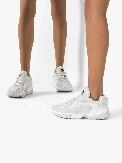 Shop Adidas Originals Adidas White Yung-1 Low Top Sneakers