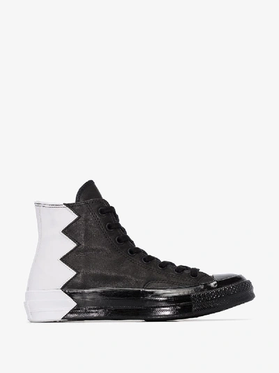 Shop Converse Black And White Chuck 70 Mission V Leather Sneakers