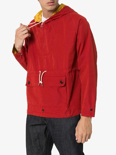 Shop Visvim Lhasa Hooded Jacket In Red