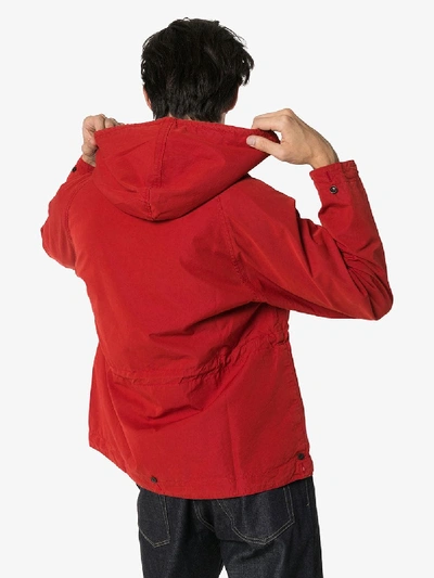 Shop Visvim Lhasa Hooded Jacket In Red