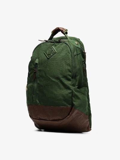 Shop Visvim Green Cordura 20l Nylon Backpack