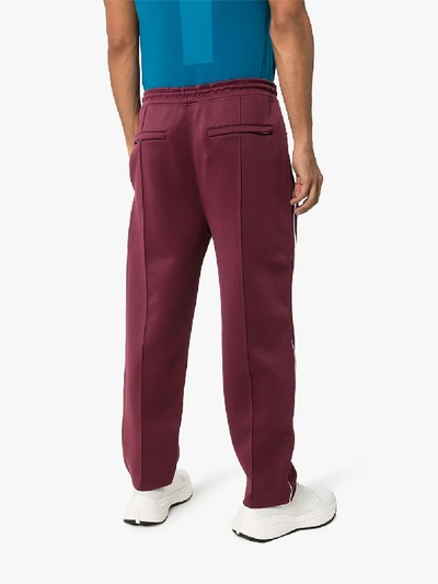 Shop Kenzo Embroidered Logo Sweatpants In Red