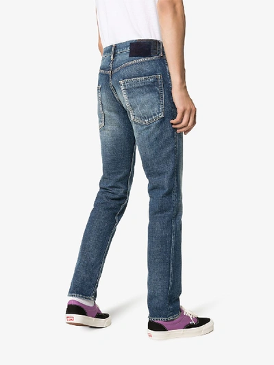 Shop Visvim Social Sculpture 03 Distressed Jeans In Blue: