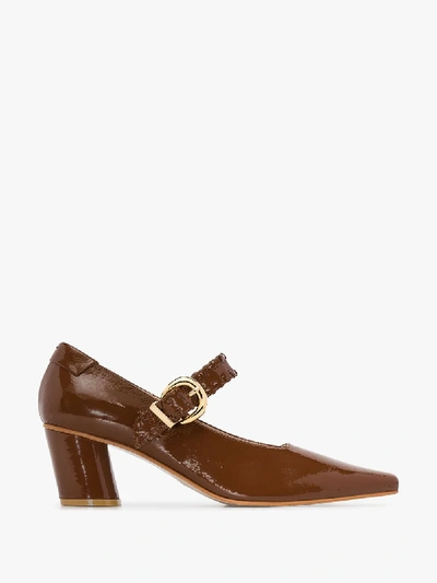 Shop Reike Nen Brown 60 Patent Leather Mary Jane Pumps