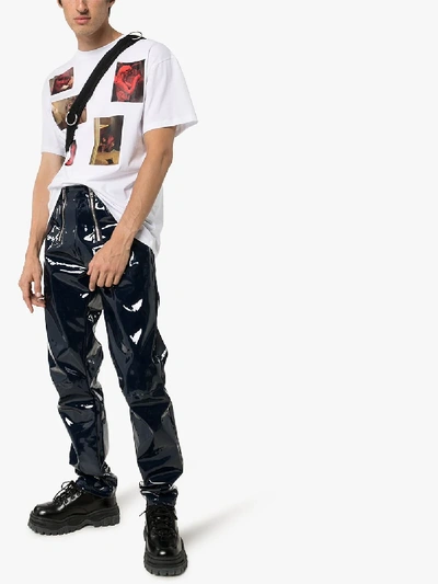 Shop Raf Simons Photograph Print Cotton T-shirt In White