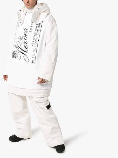 Shop Raf Simons Templa Wade Ski Trousers In White
