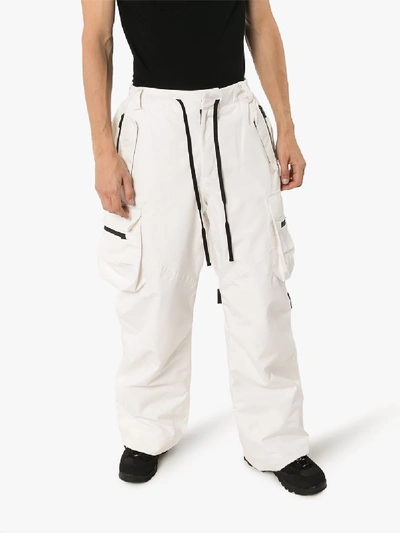 Shop Raf Simons Templa Wade Ski Trousers In White