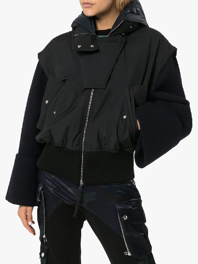 Shop Moncler Black 2  1952 Elorn Puffer Jacket
