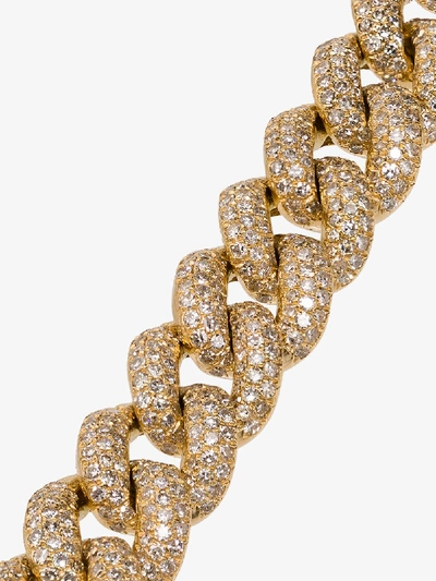 Shay Yellow Gold Essential Link Bracelet With White Diamonds In Gold