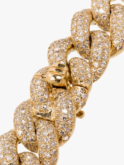 Shay Yellow Gold Essential Link Bracelet With White Diamonds In Gold