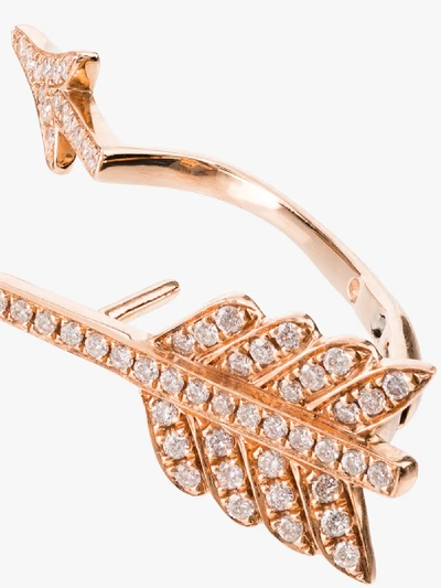 Shop Anita Ko 18k Rose Gold Arrow Diamond Earring