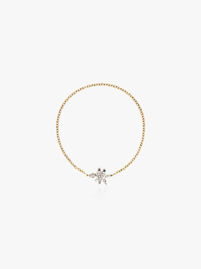 Shop Yvonne Léon 18k Yellow Gold Crab Diamond Bracelet