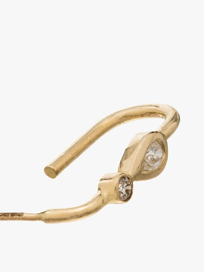 Shop Jacquie Aiche 14k Yellow Gold Teardrop Diamond Earrings