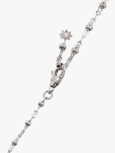 Shop Gucci 18k White Gold Gg Diamond Necklace
