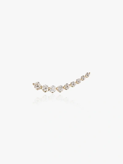 Shop Anita Ko 18k Yellow Gold Floating Diamond Earring