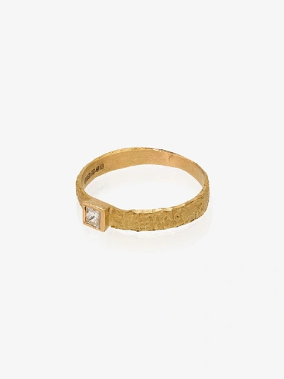 Shop Orit Elhanati 18k Yellow Gold Love Square Diamond Ring