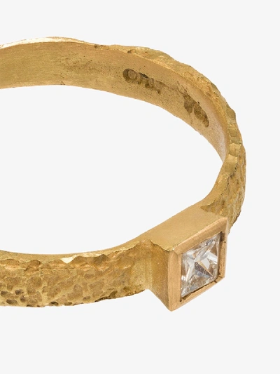 Shop Orit Elhanati 18k Yellow Gold Love Square Diamond Ring