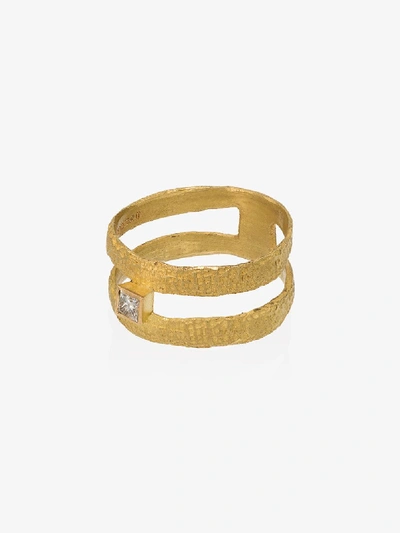 Shop Orit Elhanati 18k Yellow Gold Double Band Diamond Ring