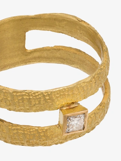 Shop Orit Elhanati 18k Yellow Gold Double Band Diamond Ring
