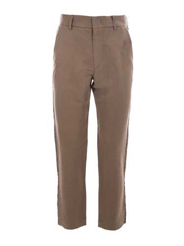 Maison Flaneur Cropped Pant In Brown | ModeSens
