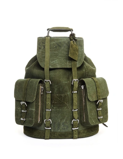 Shop Readymade Khaki Backpack In Black