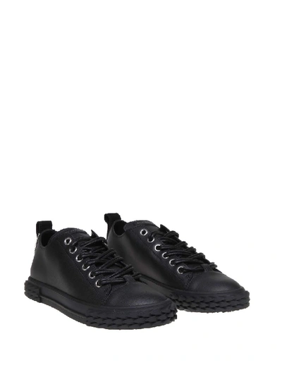 Shop Giuseppe Zanotti Sneakers Blabber In Black Leather