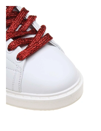 Shop Golden Goose Sneakers Starter In White Leather