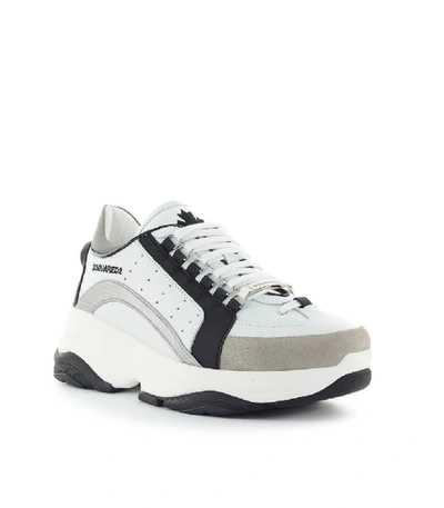 Shop Dsquared2 Bumpy 551 Black White Silver Sneaker