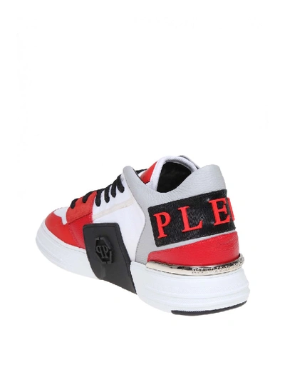 Shop Philipp Plein Sneakers Lo-top Original Leather In Silver