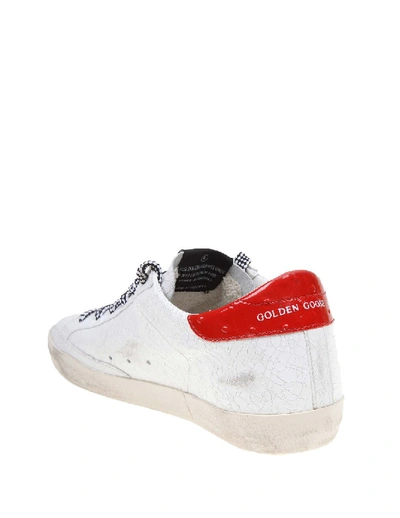 Shop Golden Goose Superstar Sneakers In Bright Color White Leather