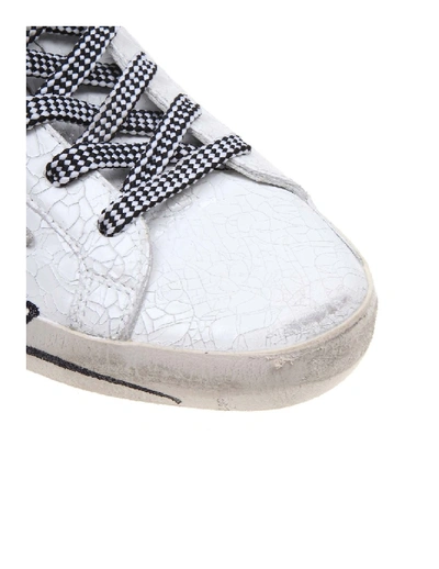 Shop Golden Goose Superstar Sneakers In Bright Color White Leather