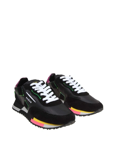 Shop Ghoud Sneakers Rush In Leather And Suede In Black