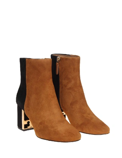 Shop Tory Burch Gigi Suede Ankle Boot In Brown