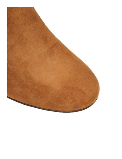 Shop Tory Burch Gigi Suede Ankle Boot In Brown