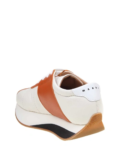 Shop Marni Sneakers Bigfoot In Nappa In Neutrals