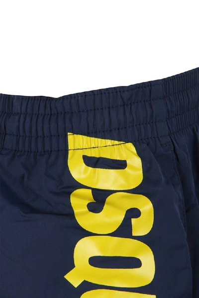 Shop Dsquared2 Lateral Logo Swim Shorts In Black