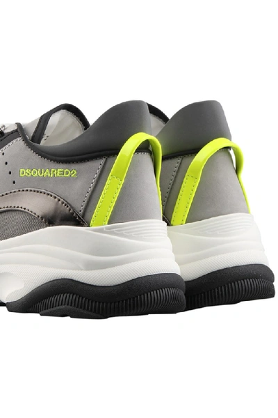 Shop Dsquared2 Logo Sneakers In Grey