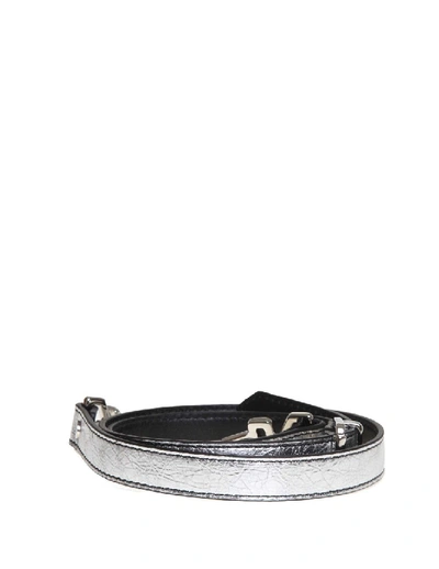Shop Proenza Schouler Ps1 Shoulder Bag In Leather Colored Silver In Grey